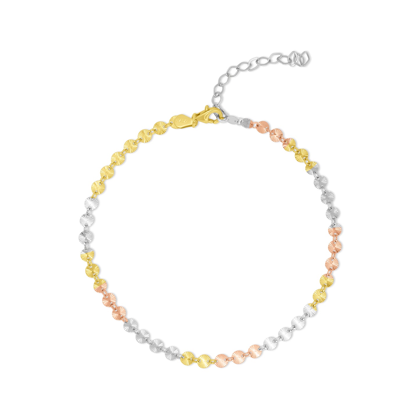 Tri-Color Anklet