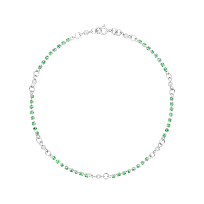 Tanzanite Zircon Anklet