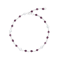 Amethyst Zircon Anklet image