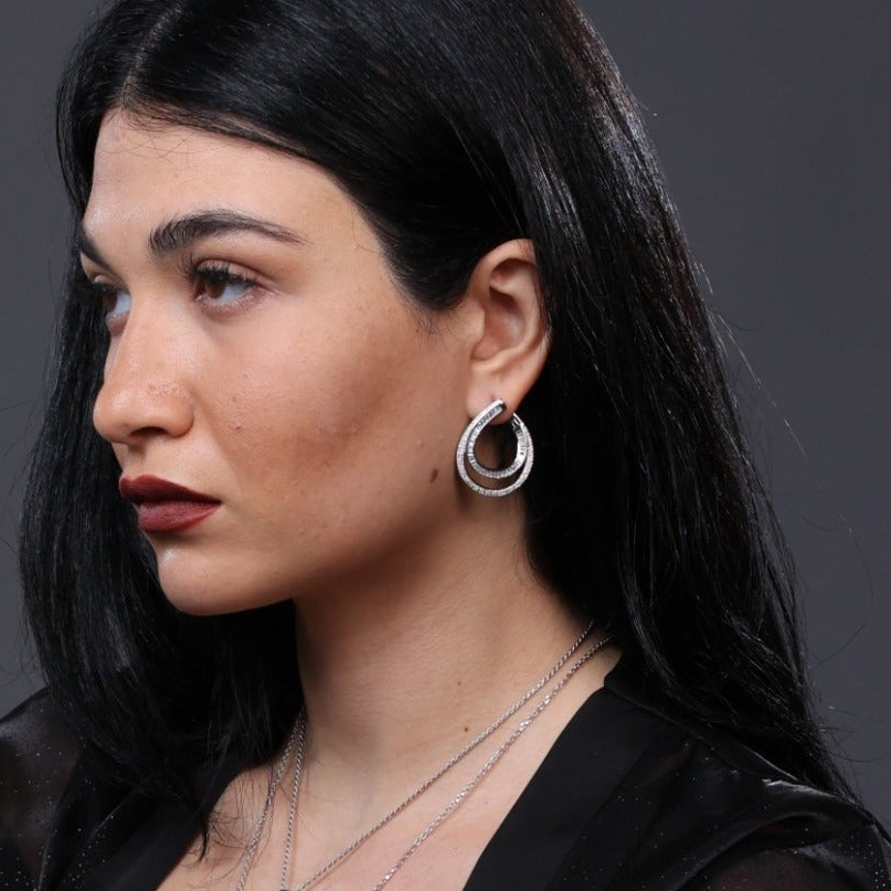 Elegant Teardrop Zircon Earrings