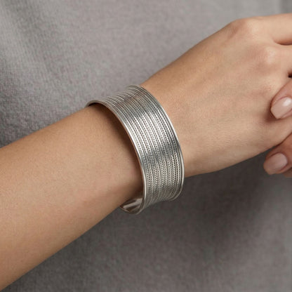 5 Weave Oxidized Bangle