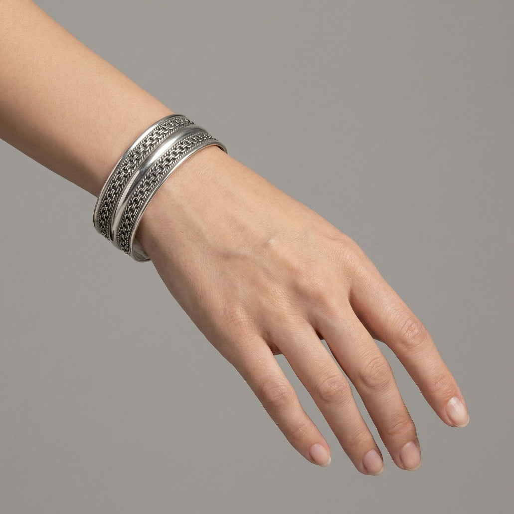 Double Textured Unisex Cuff