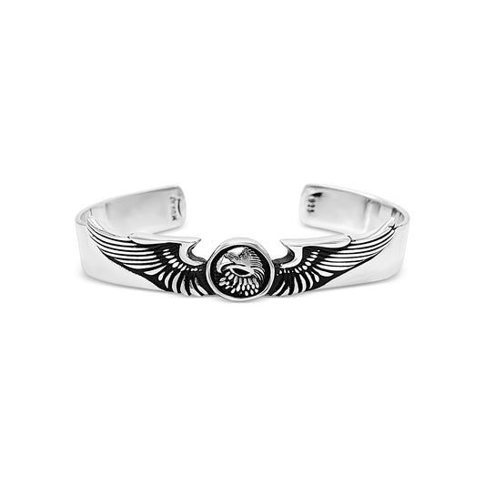Oxidized Eagle Bangle