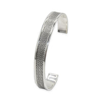 Dotted Center Cuff Oxidized Bangle image
