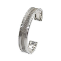 Woven Rope Cuff Oxidized Bangle image