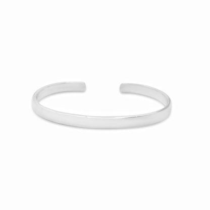 Sleek Silver Cuff | 5 mm