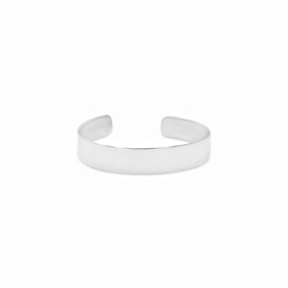 Sleek Silver Cuff | 10 mm