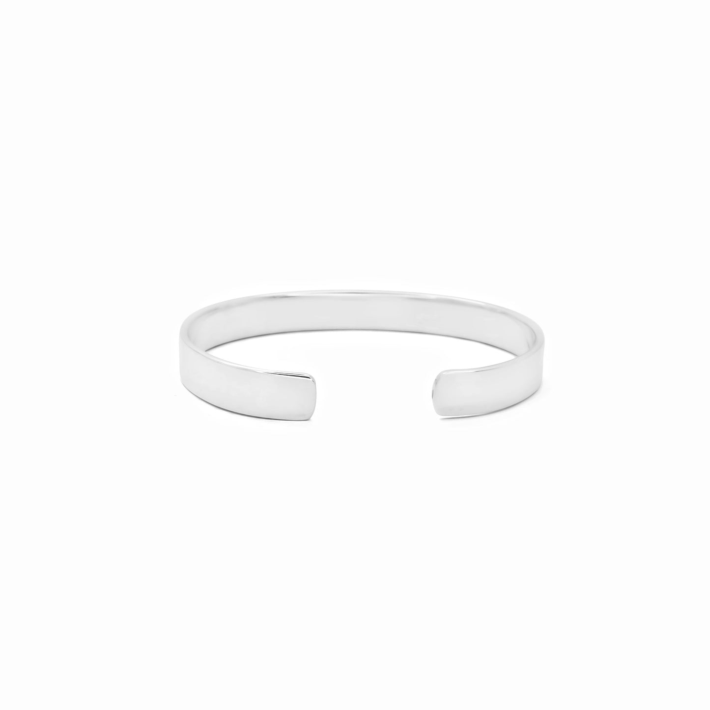 Sleek Silver Cuff | 8 mm