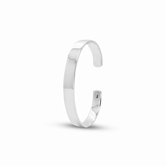 Sleek Silver Cuff | 8 mm