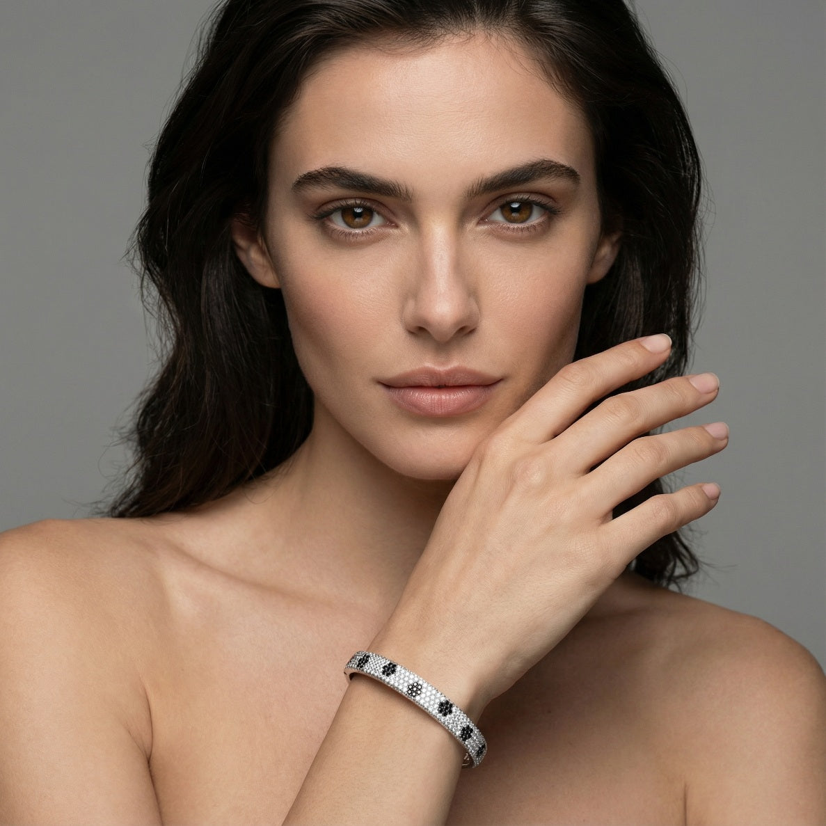 Flower Dazzle - Zircon Bangle