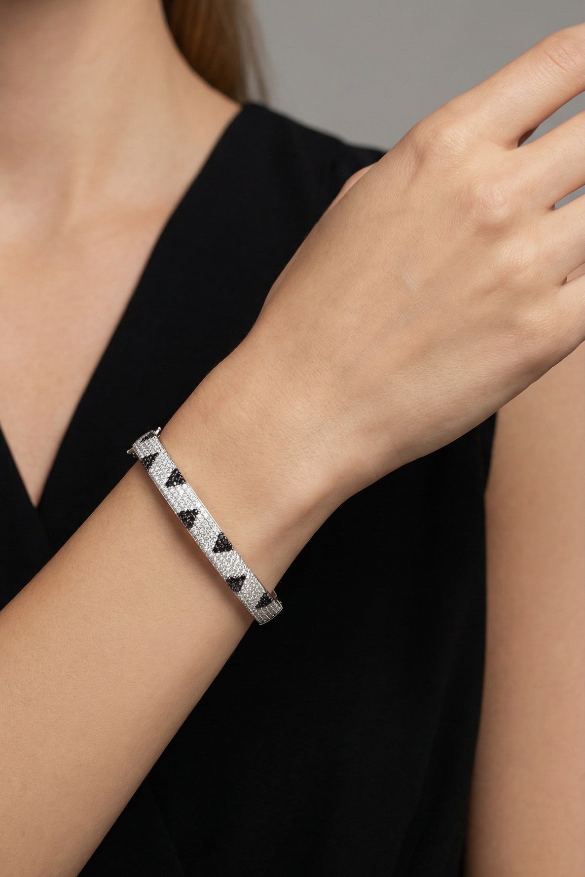 Pyramid Party - Zircon Bangle