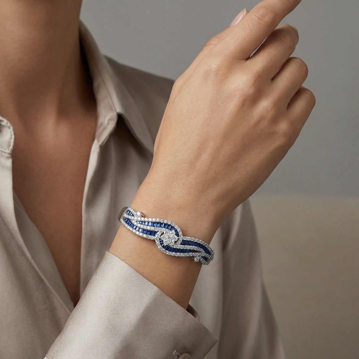 Floral Wave Bangle