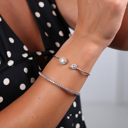 Slim Pavé Tennis Bangle