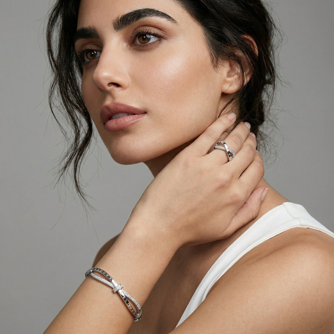 Beloved X Pavé Bangle & Ring Set
