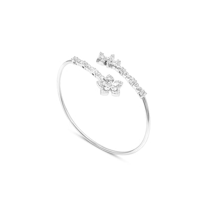 Dual Flower Bloom Bangle