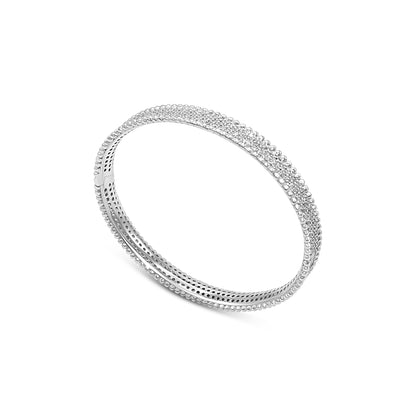 Milgrain Pavé Bangle
