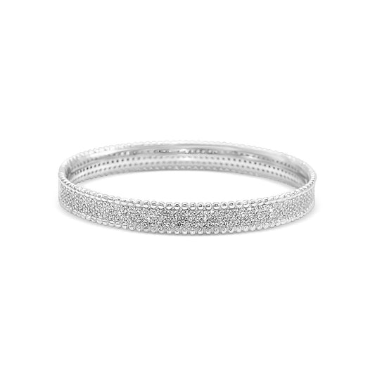 Milgrain Pavé Bangle