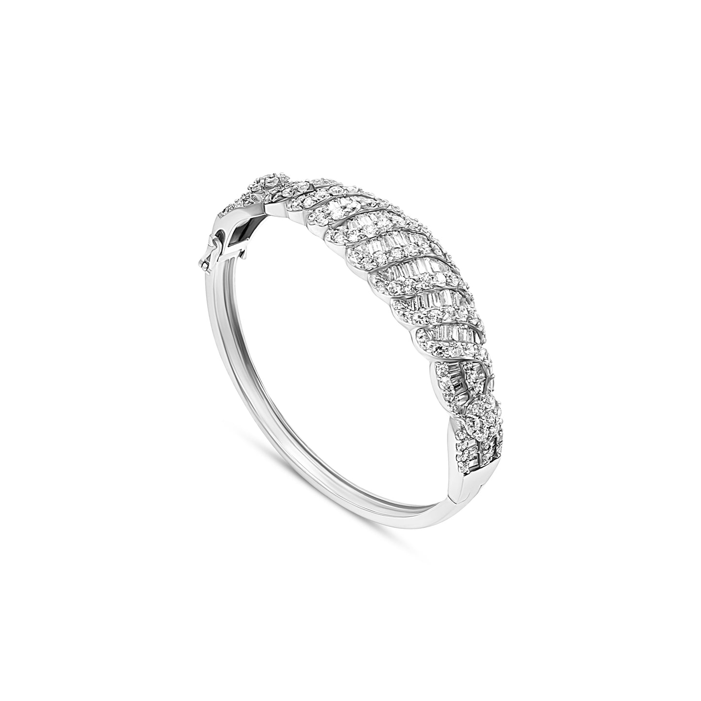Baguette Pavé Statement Bangle