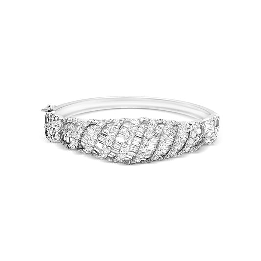 Baguette Pavé Statement Bangle