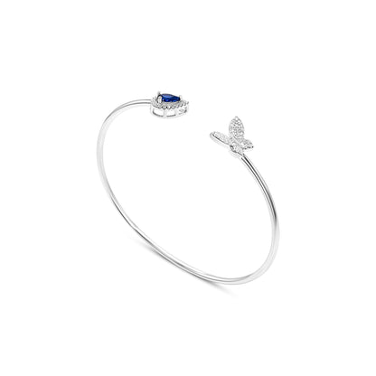 Butterfly Teardrop Dual Form Bangle