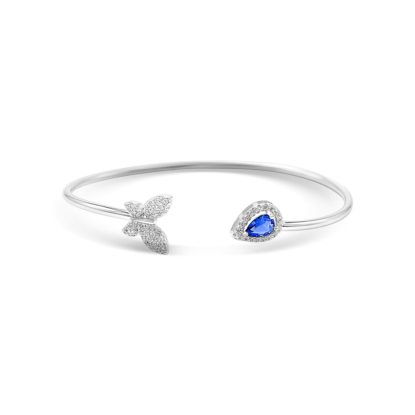 Butterfly Teardrop Dual Form Bangle