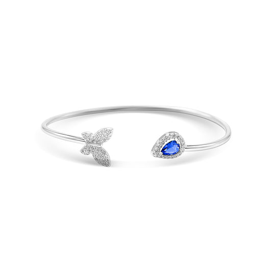 Butterfly Teardrop Dual Form Bangle