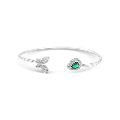 Butterfly Teardrop Dual Form Bangle