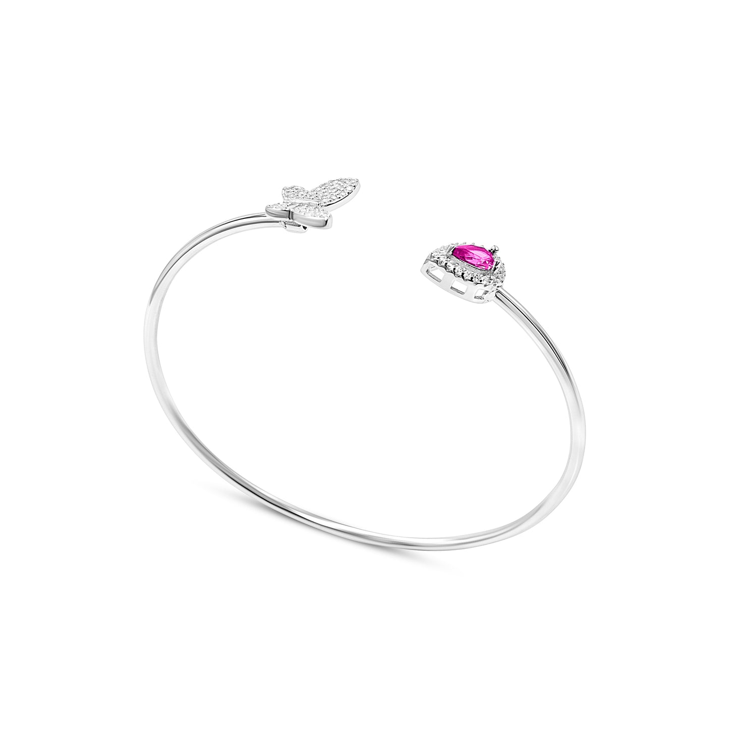 Butterfly Teardrop Dual Form Bangle