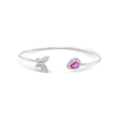 Butterfly Teardrop Dual Form Bangle