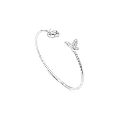 Butterfly Teardrop Dual Form Bangle