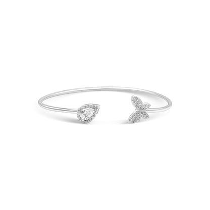 Butterfly Teardrop Dual Form Bangle