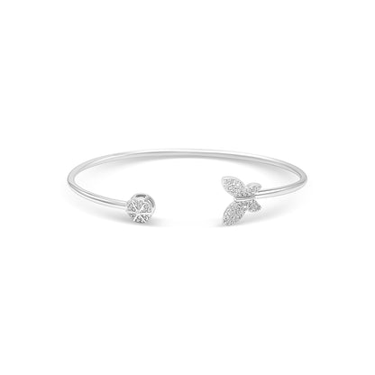 Butterfly & Cluster Dual Form Bangle