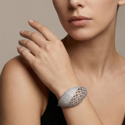 Pavé Dome Statement Bangle
