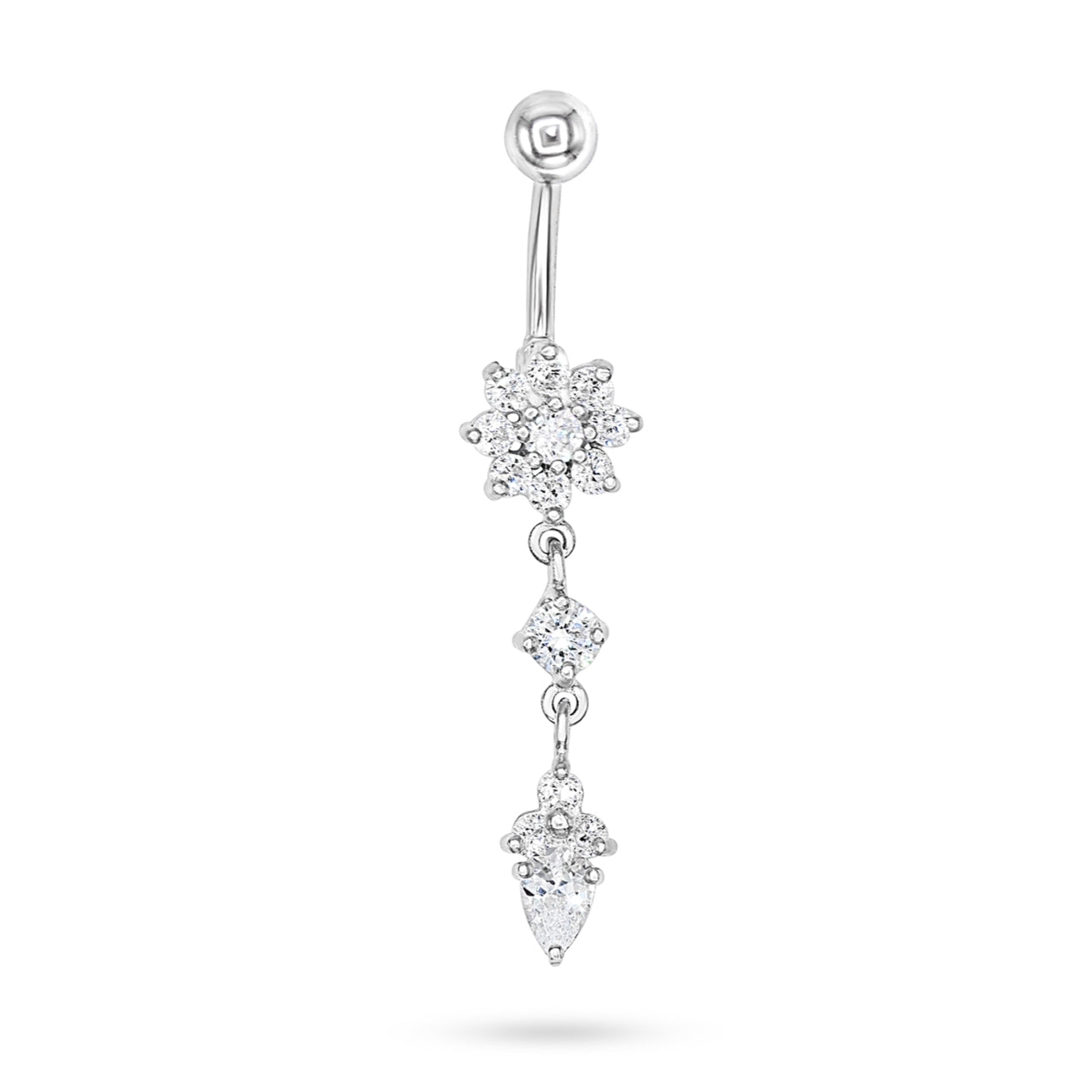 Radiant Blossom Drop Earring