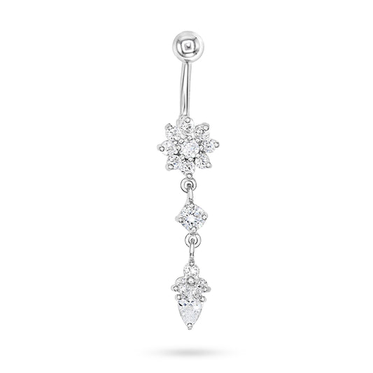 Radiant Blossom Drop Earring