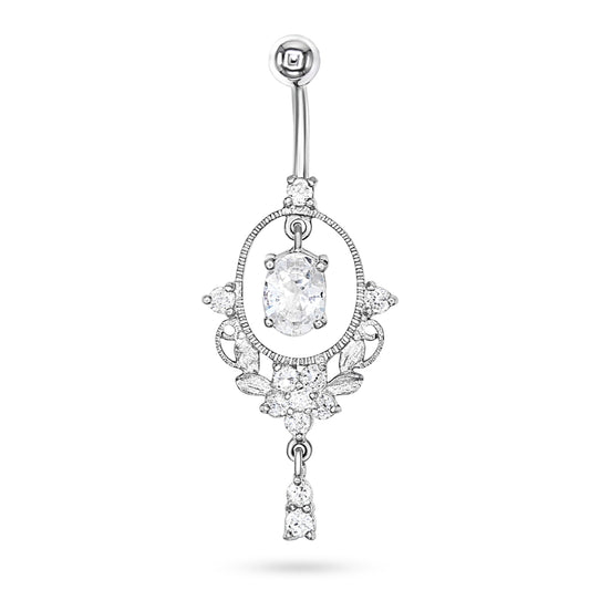 Elegant Floral Drop Earrings