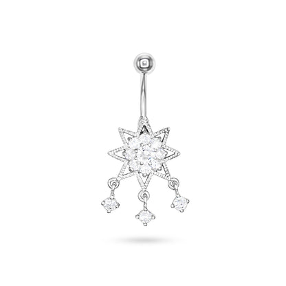 Celestial Star Drop Belly Ring