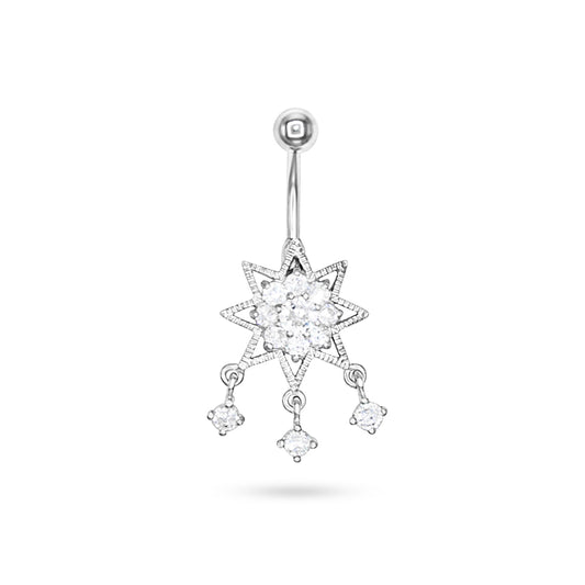 Celestial Star Drop Belly Ring