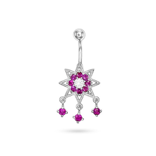 Celestial Blossom Silver Pendant