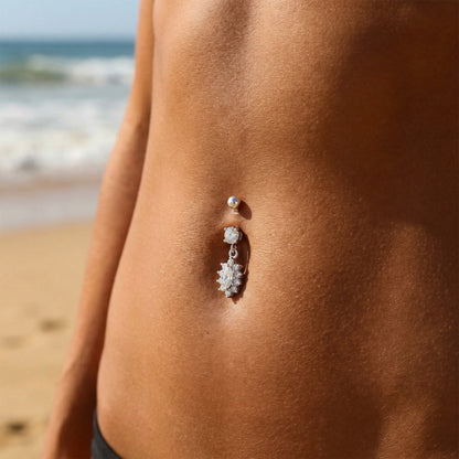 Radiant Cluster Belly Ring