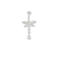 Floral Drop Belly Ring image
