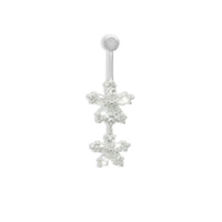 Snowflake Sparkle Belly Ring image