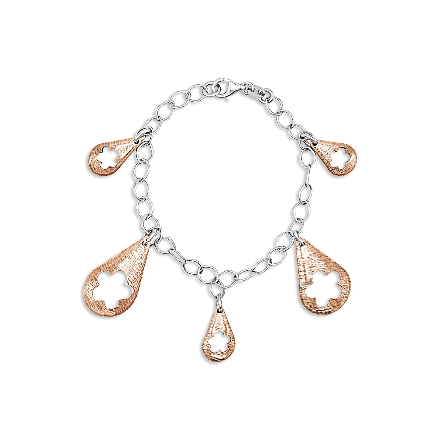 Radiant Teardrop Charm Bracelet