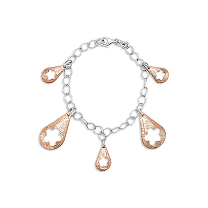 Radiant Teardrop Charm Bracelet