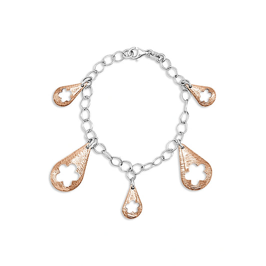 Radiant Teardrop Charm Bracelet
