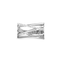 Striking Silver Zigzag Ring image