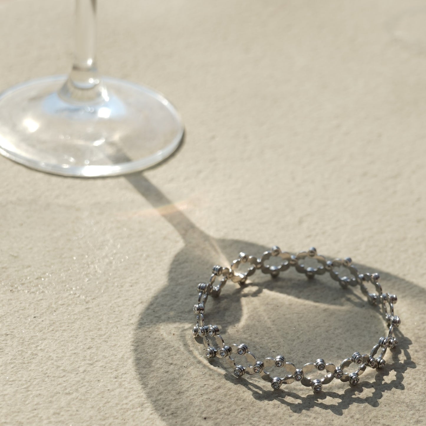 Radiant Blossom Silver Ring