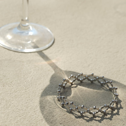 Radiant Blossom Silver Ring