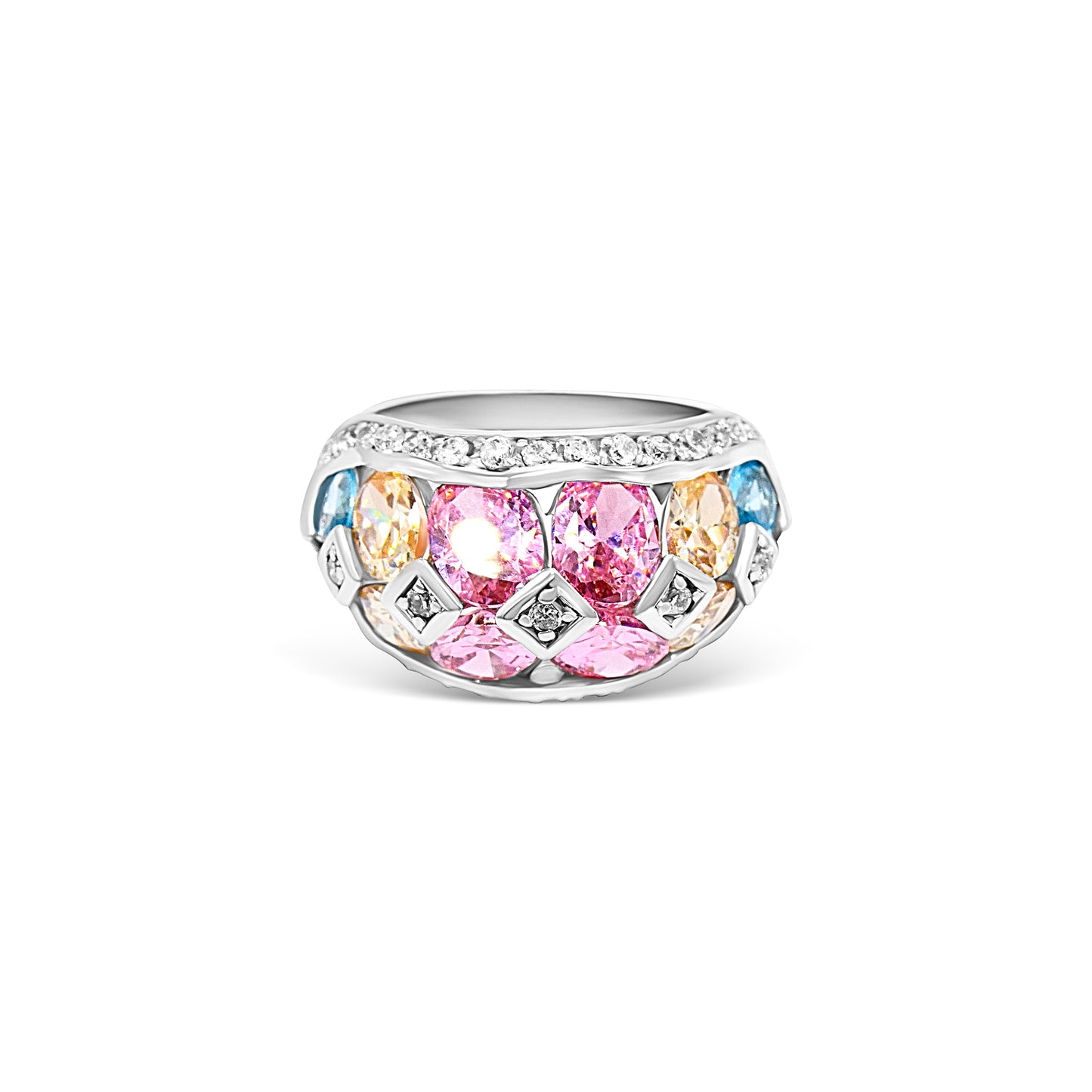 Pastel Mosaic Dome Ring