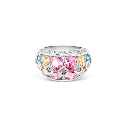 Pastel Mosaic Dome Ring